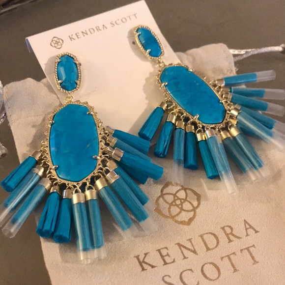 Kendra Scott Cristina Stone Tassel Earrings - Picture 4 of 8